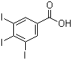 3,4,5-三碘苯甲酸分子结构 (CAS 2338-20-7)