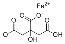 柠檬酸亚铁分子结构 (CAS 23383-11-1)