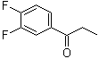 structure of CAS# 23384-72-7, 3',4'-Difluoropropiophenone;1-(3,4-Difluorophenyl)-1-propanone