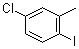 structure of CAS# 23399-70-4, 2-Iodo-5-chlorotoluene;4-Chloro-1-iodo-2-methylbenzene; 5-Chloro-2-iodotoluene