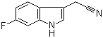 6-氟吲哚-3-乙腈分子结构 (CAS 2341-25-5)