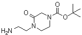 4-(2-氨基乙基)-3-氧代-1-哌嗪羧酸叔丁酯分子结构 (CAS 234108-58-8)