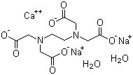 structure of CAS# 23411-34-9, Calcium disodium edetate dihydrate;Ethylenediaminetetraacetic acid calcium disodium salt dihydrate