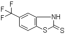 structure of CAS# 23420-87-3, 5-(Trifluoromethyl)-2(3H)-benzothiazolethione;2-Mercapto-5-(trifluoromethyl)benzothiazole; 2-Mercapto-5-trifluoromethyl-1,3-benzothiazole