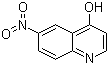 结构式 CAS# 23432-42-0, 4-羟基-6-硝基喹啉