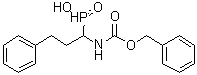 N-[1-(Hydroxyphosphinyl)-3-phenylpropyl]carbamic acid phenylmethyl ester molecular structure (CAS 234452-57-4)
