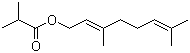 structure of CAS# 2345-26-8, Geranyl isobutyrate;(2Z)-3,7-Dimethylocta-2,6-dienyl isobutyrate