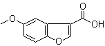 5-甲氧基苯并[b]呋喃-3-羧酸分子结构 (CAS 23455-49-4)