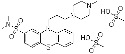 Thioproperazine dimesylate molecular structure (CAS 2347-80-0)