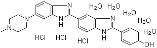 赫斯特荧光染料 33258分子结构 (CAS 23491-45-4)