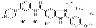 赫斯特荧光染料 33342分子结构 (CAS 23491-52-3)