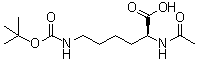 N2-乙酰基-N6-[叔丁氧羰基]-L-赖氨酸分子结构 (CAS 23500-04-1)