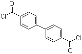 4,4'-联苯二甲酰氯分子结构 (CAS 2351-37-3)