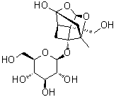 8-O-去苯甲酰基芍药甙分子结构 (CAS 23532-11-8)