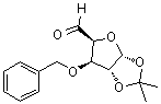 3-O-Benzyl-1,2-O-isopropylidene-alpha-D-xylo-pentodialdo-1,4-furanose molecular structure (CAS 23558-05-6)