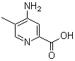 4-氨基-5-甲基-2-吡啶羧酸分子结构 (CAS 23609-89-4)
