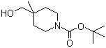 1-N-Boc-4-甲基羟甲基哌啶分子结构 (CAS 236406-21-6)