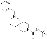 2-(Phenylmethyl)-2,9-diazaspiro[5.5]undecane-9-carboxylic acid 1,1-dimethylethyl ester molecular structure (CAS 236406-48-7)