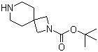 structure of CAS# 236406-55-6, 2-(tert-Butoxycarbonyl)-2,7-diazaspiro[3.5]nonane
