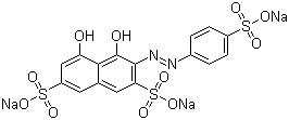 对磺基苯偶氮变色酸三钠分子结构 (CAS 23647-14-5)