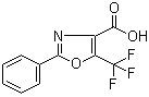 2-苯基-5-三氟甲基恶唑-4-羧酸分子结构 (CAS 236736-23-5)
