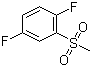 1,4-二氟-2-甲砜基苯分子结构 (CAS 236739-03-0)