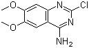 2-氯-4-氨基-6,7-二甲氧基喹唑啉分子结构 (CAS 23680-84-4)