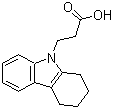 3-(1,2,3,4-四氢-9H-咔唑-9-基)丙酸分子结构 (CAS 23690-80-4)
