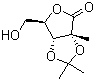 2,3-O-Isopropylidene-2-C-methyl-D-ribonic-gamma-lactone molecular structure (CAS 23709-41-3)