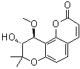 structure of CAS# 23733-92-8, (9R,10S)-9,10-Dihydro-9-hydroxy-10-methoxy-8,8-dimethyl-2H,8H-benzo[1,2-b:3,4-b']dipyran-2-one