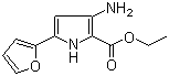 3-氨基-5-(呋喃-2-基)-1H-吡咯-2-甲酸乙酯分子结构 (CAS 237435-96-0)