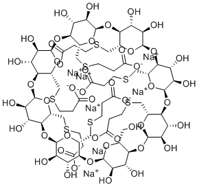 Sugammadex Monohydroxy Impurity (7Na salt) molecular structure (CAS 2376607-99-5)