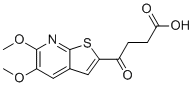 4-(5,6-dimethoxythieno[2,3-b]pyridin-2-yl)-4-oxobutanoic acid molecular structure (CAS 2378104-61-9)