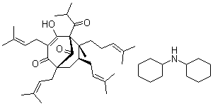 结构式 CAS# 238074-03-8, 贯叶金丝桃素二环己基铵盐