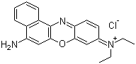 结构式 CAS# 2381-85-3, 碱性蓝 12; 氯化尼罗蓝; 氯化耐尔蓝; 耐尔蓝 B