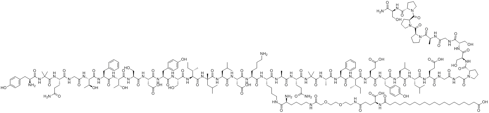 Retatrutide molecular structure (CAS 2381089-83-2)
