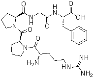 结构式 CAS# 23815-89-6, 1-5-血管舒缓激肽