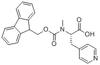 Fmoc-N-Me-3-(4-py)-L-Ala molecular structure (CAS 2381854-90-4)
