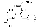 甘氨酰-L-苯丙氨酰-L-丝氨酸分子结构 (CAS 23828-14-0)
