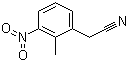 2-甲基-3-硝基苯乙腈分子结构 (CAS 23876-14-4)