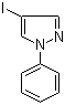 结构式 CAS# 23889-85-2, 1-苯基-4-碘吡唑
