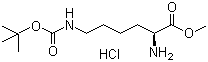 N-Boc-L-lysine methyl ester hydrochloride molecular structure (CAS 2389-48-2)