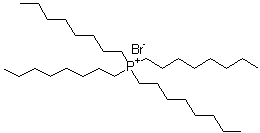 structure of CAS# 23906-97-0, Tetraoctylphosphonium bromide;Cyphos 166; Cyphos IL 166