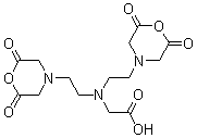N,N-双[2-(2,6-二氧代-4-吗啉基)乙基]-甘氨酸分子结构 (CAS 23911-26-4)