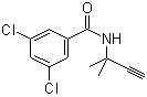 结构式 CAS# 23950-58-5, 戊炔草胺; N-(1,1-二甲基炔丙基)-3,5-二氯-苯甲酰胺