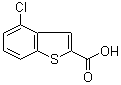 structure of CAS# 23967-57-9, 4-Chlorobenzo[b]thiophene-2-carboxylic acid