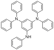 1-N,1-N,3-N,3-N,5-N-pentakis-phenylbenzene-1,3,5-triamine molecular structure (CAS 2397634-28-3)