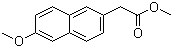 6-甲氧基-2-萘乙酸甲酯分子结构 (CAS 23981-48-8)