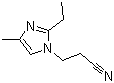 structure of CAS# 23996-25-0, 2-Ethyl-4-methyl-1H-imidazole-1-propanenitrile;3-(2-ethyl-4-methylimidazol-1-yl)propanenitrile