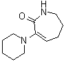 1,5,6,7-四氢-3-(1-哌啶基)-2H-氮杂卓-2-酮分子结构 (CAS 23996-62-5)